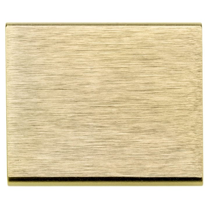 Contemporary Edge Pull, 1-5/16" Center-to-Center, Satin Gold alt 0