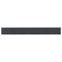 Contemporary Edge Pull, 16-3/8" Center-to-Center, Brushed Black alt 0
