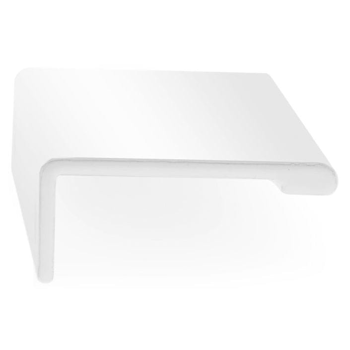 Contemporary Edge Pull, 3-1/8" Center-to-Center, White alt 0