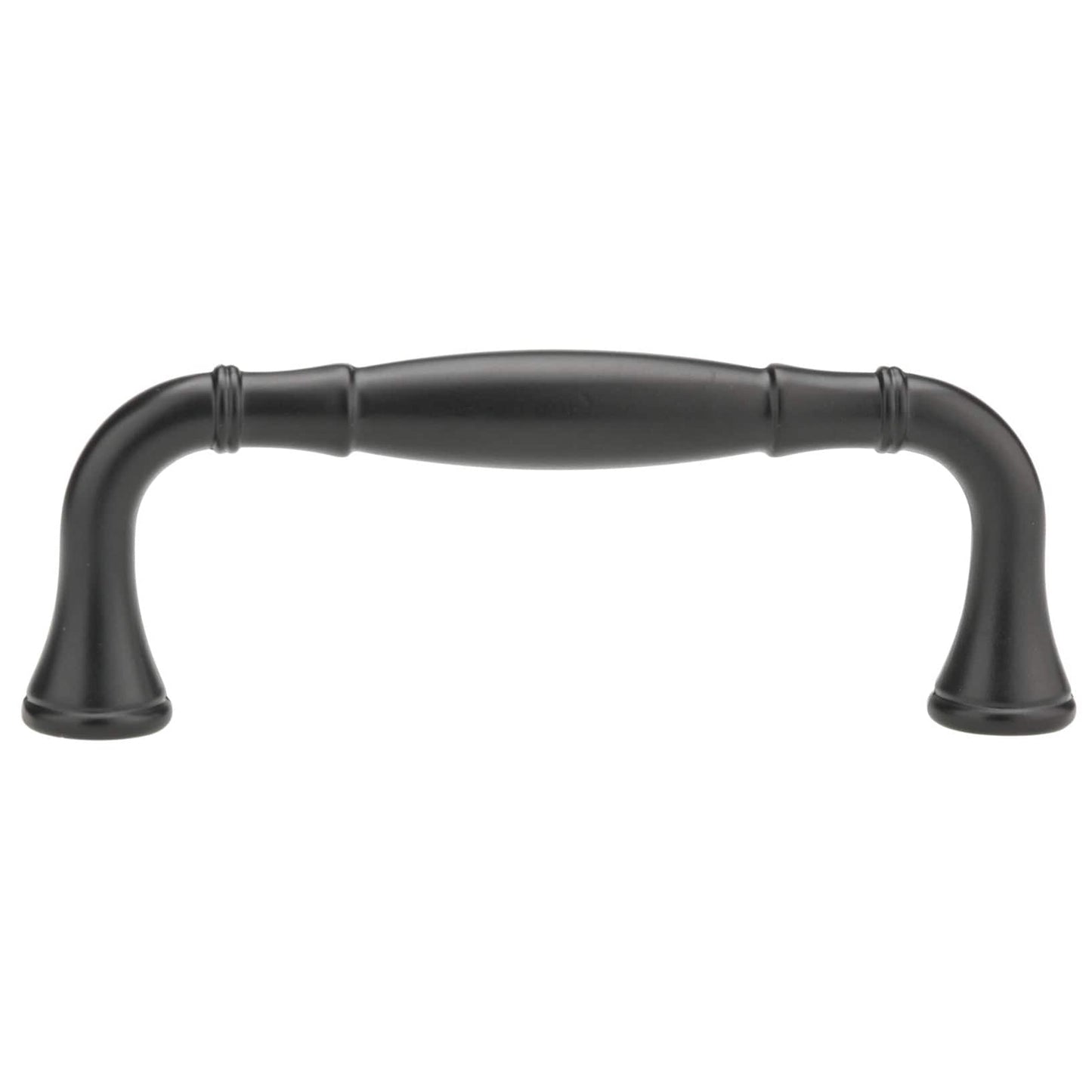 Traditional Pull, 3-3/4" Center-to-Center, Matte Black alt 0