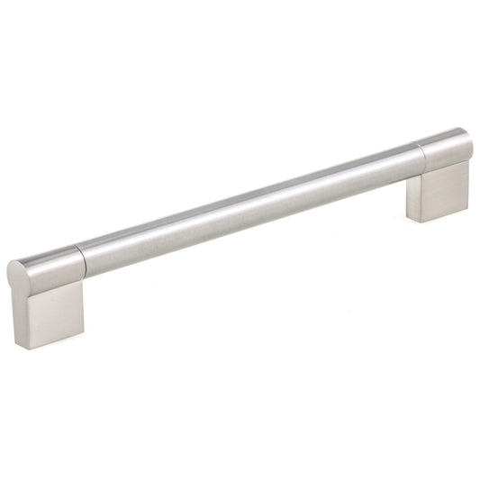 Contemporary Pull, 7-9/16" Center-to-Center, Brushed Nickel alt 0