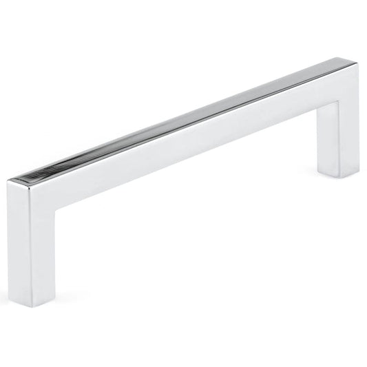 Contemporary Pull, 5-1/16" Center-to-Center, Polished Nickel alt 0