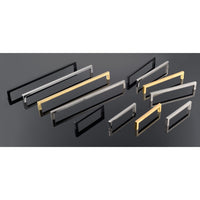 Contemporary Pull, 7-9/16" Center-to-Center, Satin Brass alt 0