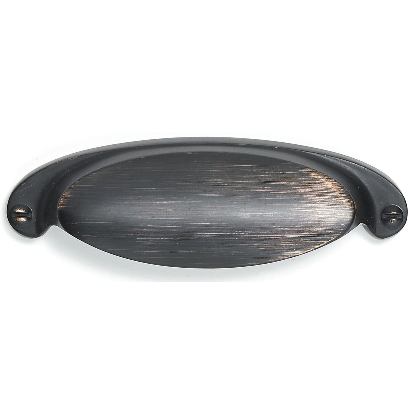 Contemporary Cup Pull, 2-1/2" Center-to-Center, Brushed Oil-Rubbed Bronze alt 0