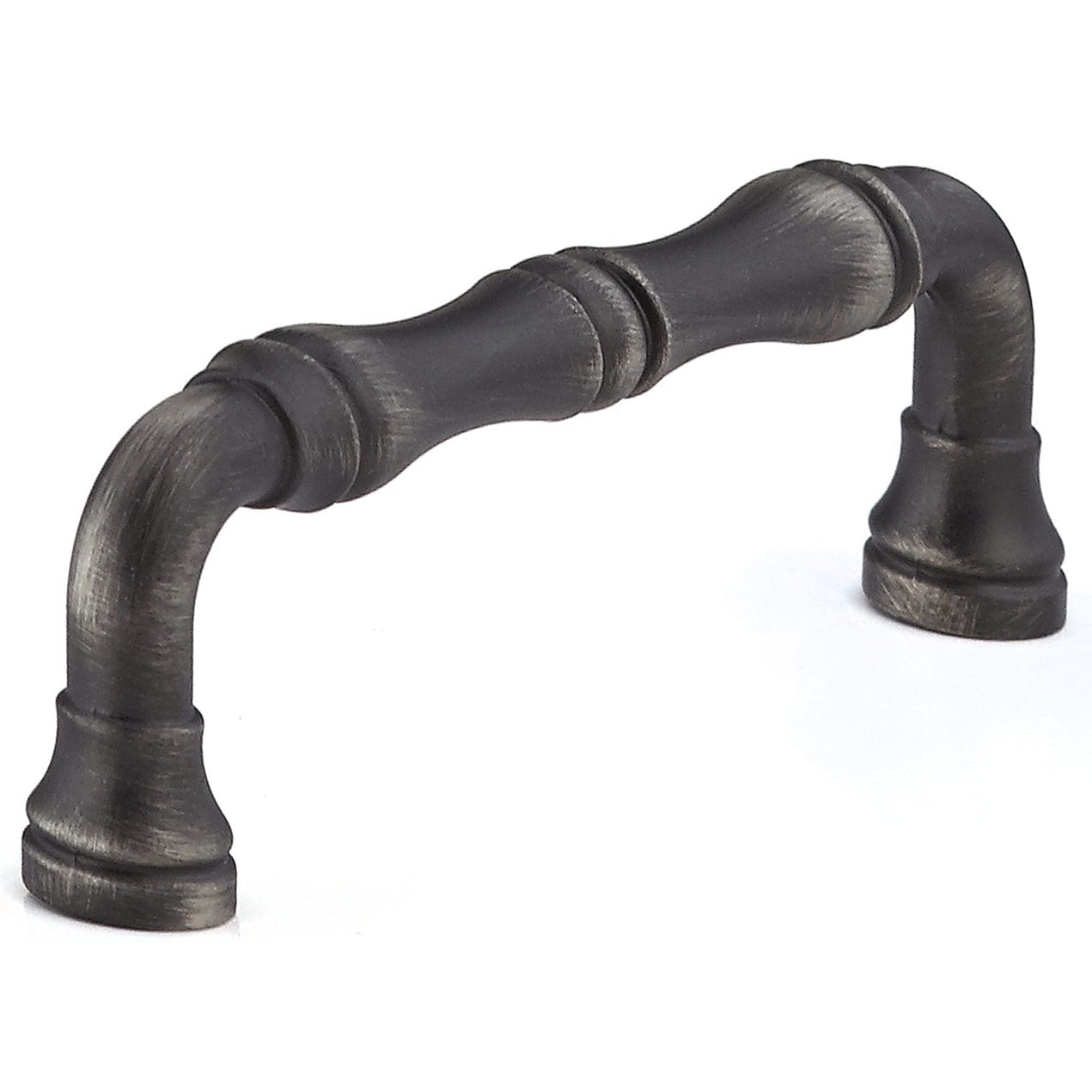 Traditional Pull, 3-3/4" Center-to-Center, Antique Nickel alt 0