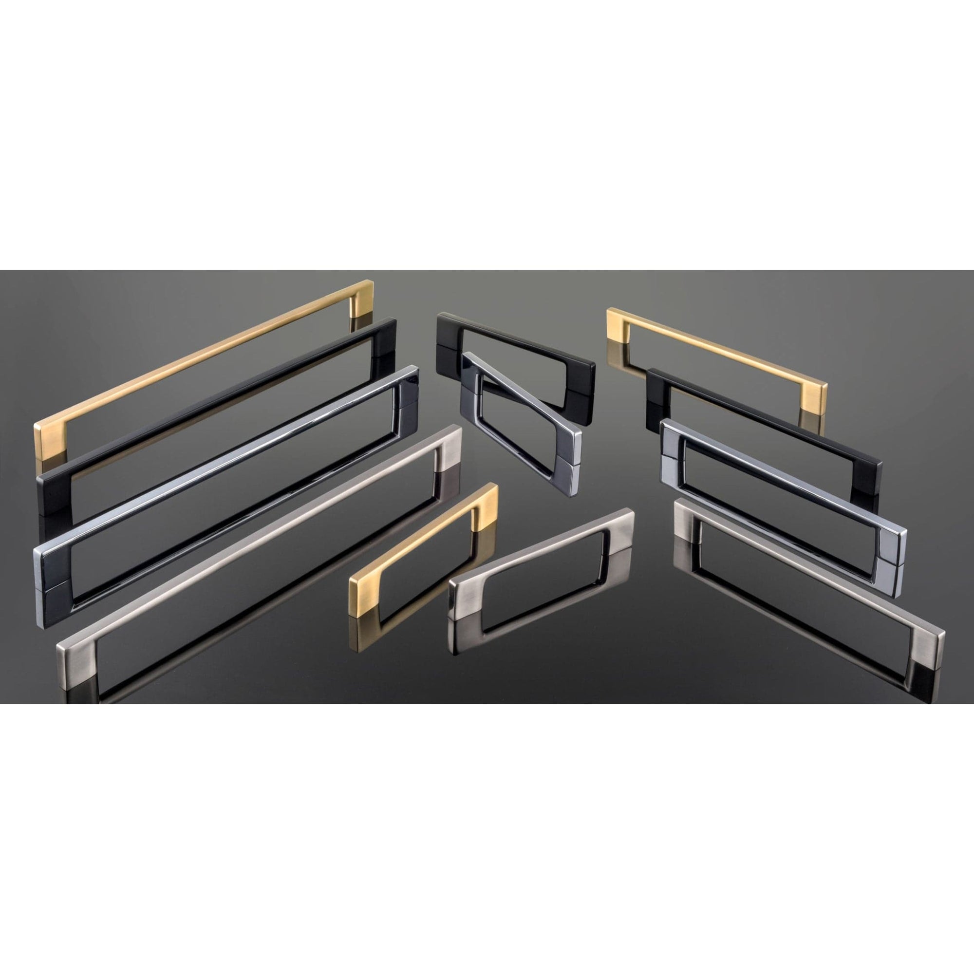 Contemporary Pull, 12-5/8" Center-to-Center, Matte Black alt 0