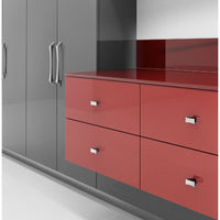 Contemporary Pull, 7-9/16" Center-to-Center, Chrome alt 0