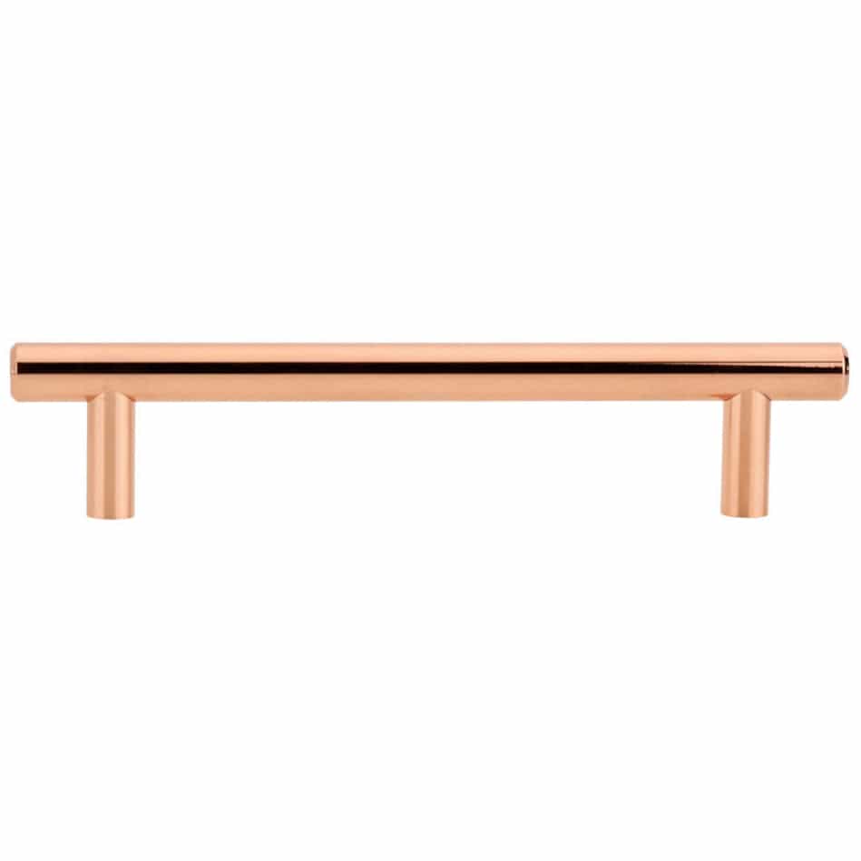 Contemporary Pull, 5-1/16" Center-to-Center, Polished Copper alt 2