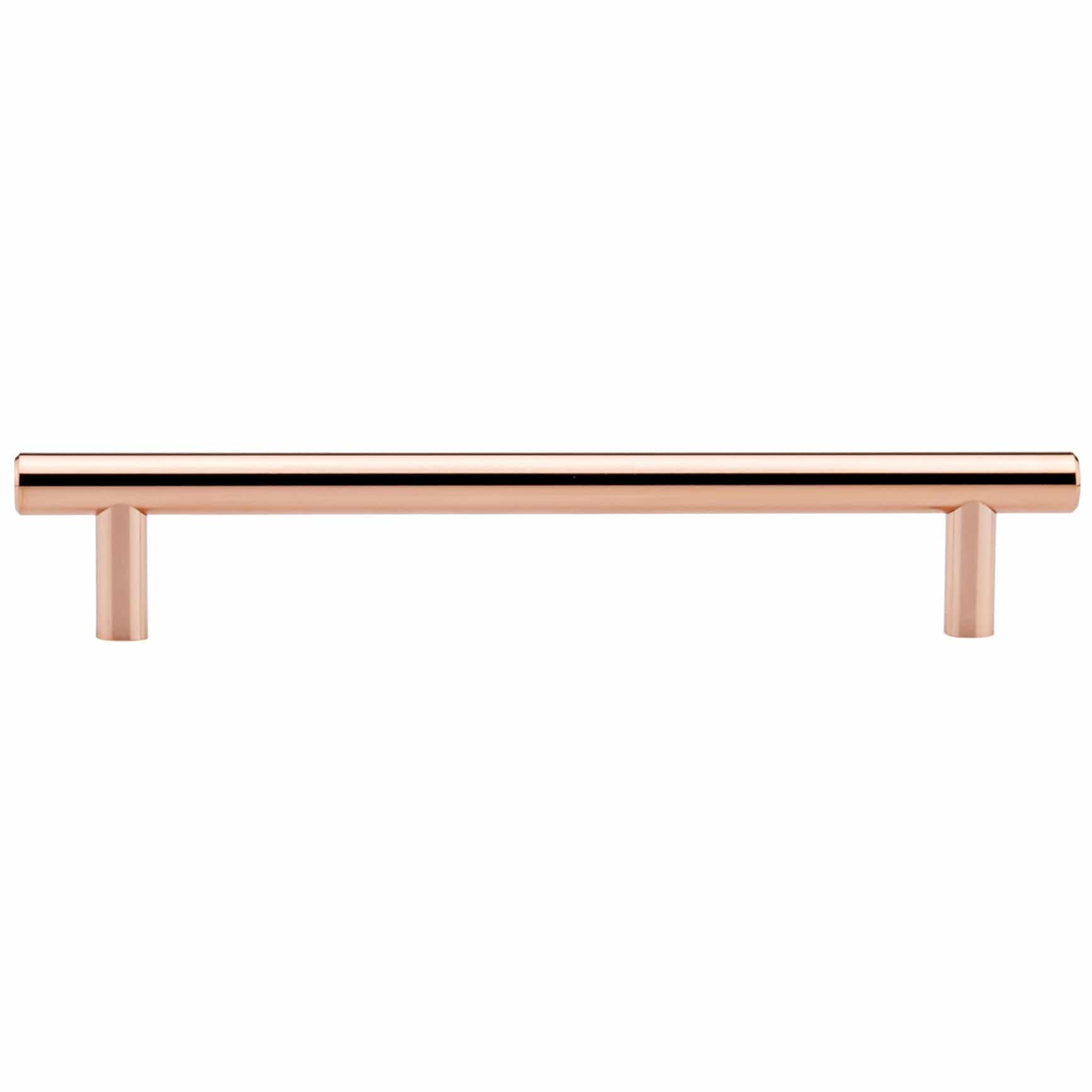 Contemporary Pull, 7-9/16" Center-to-Center, Polished Copper alt 0