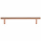 Contemporary Pull, 7-9/16" Center-to-Center, Polished Copper alt 0