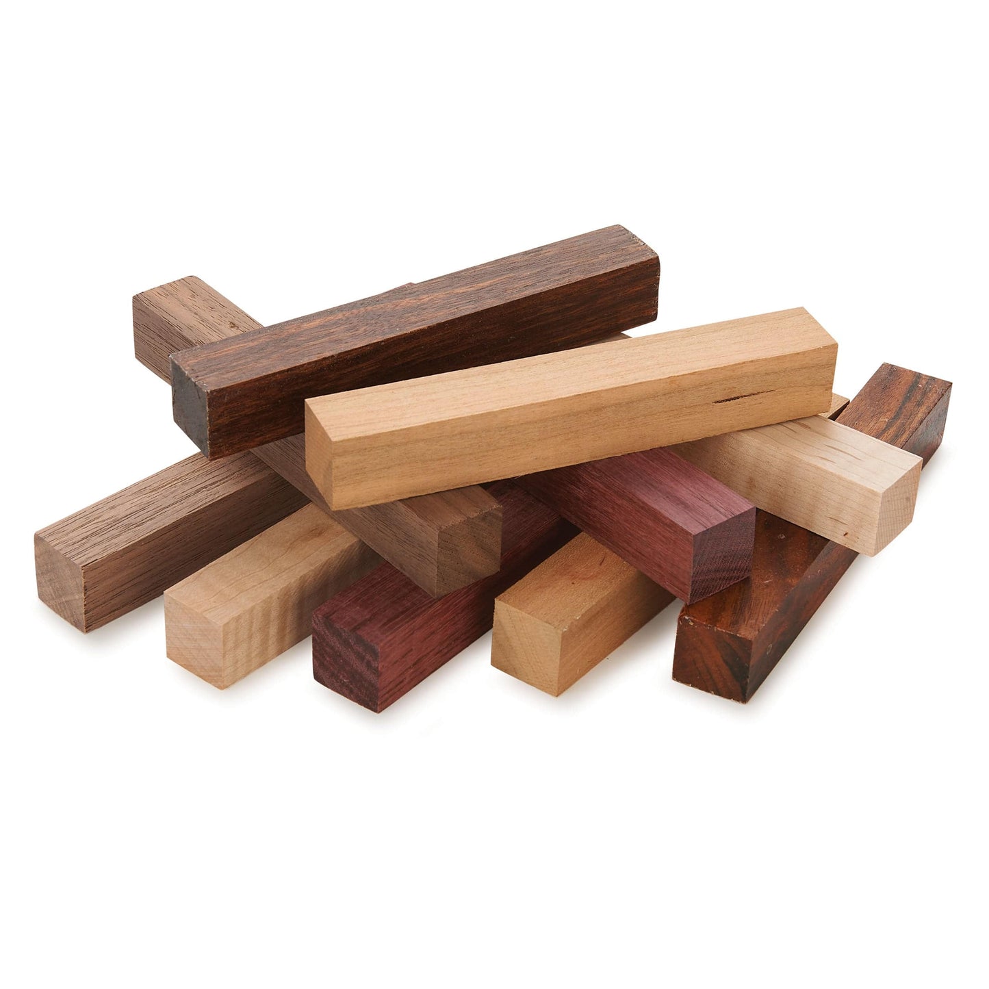 Assorted Species Pen Blank Pack - 3/4" x 3/4" x 5" - 10 Piece alt 0