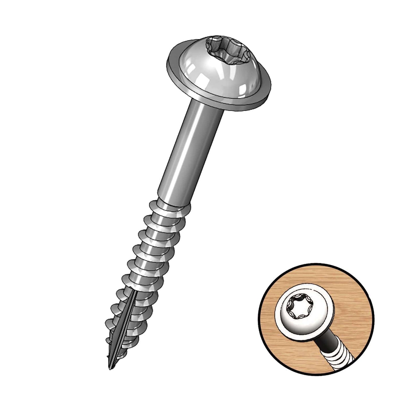 1-1/4" PocketScrews Coarse 500 pc alt 1