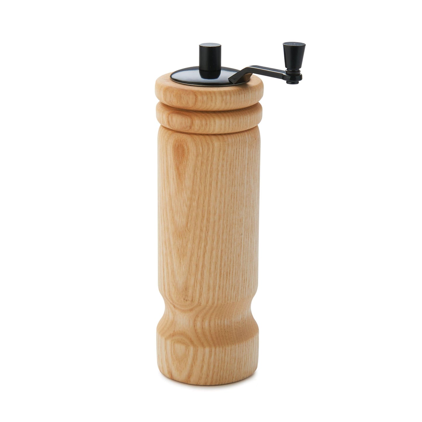 WoodRiver Hand Crank Ceramic Salt or Pepper Mill Black Ename alt 2