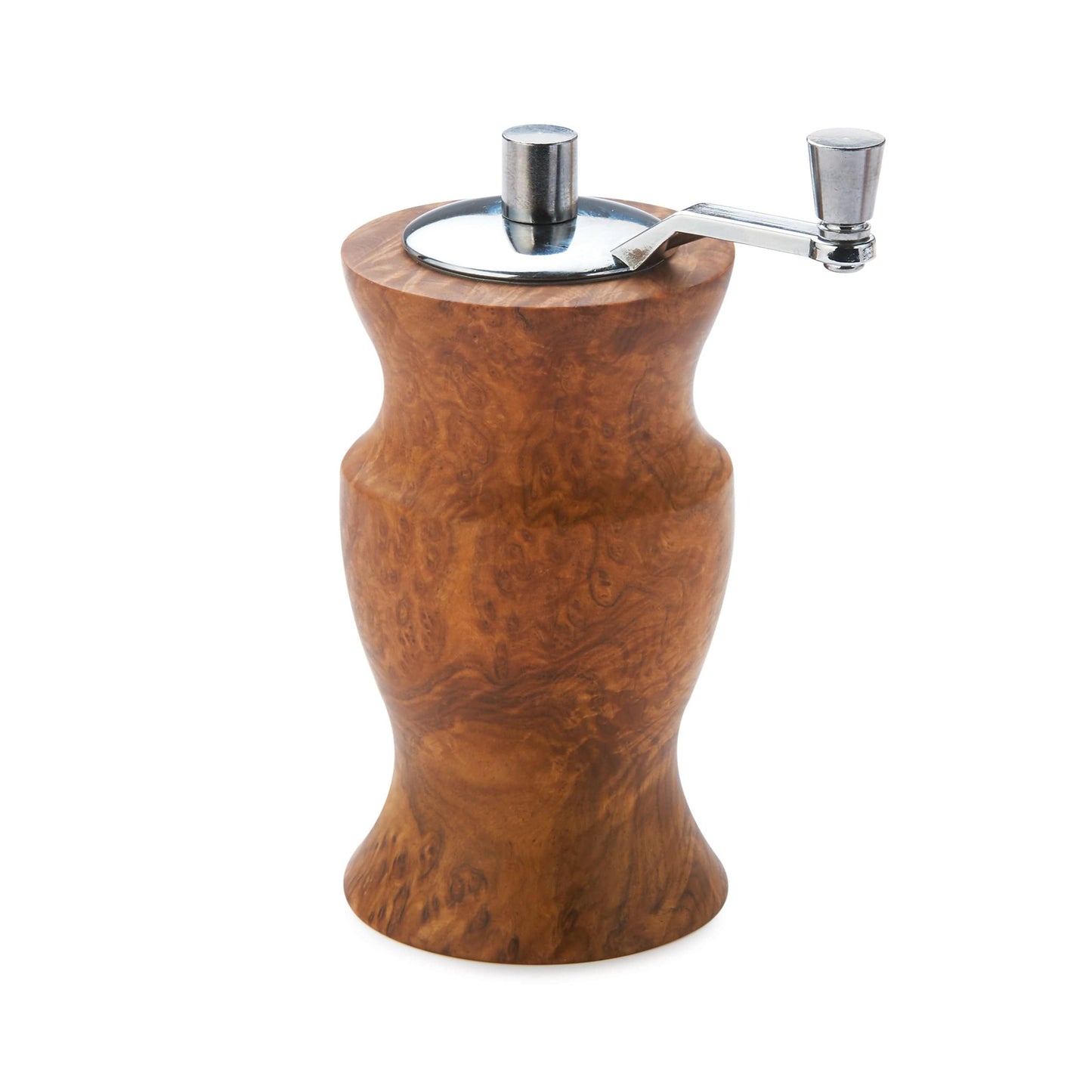 WoodRiver Hand Crank Ceramic Salt or Pepper Mill Chrome alt 2