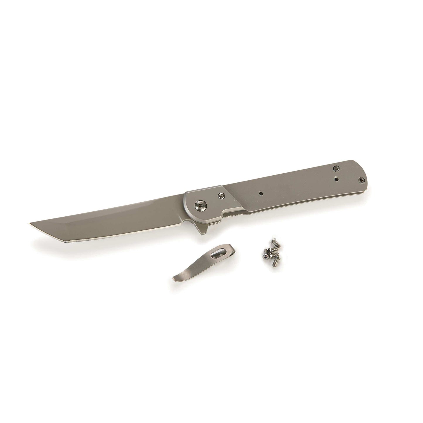 Tanto Liner Lock Folder Knife For Hunting & Fishing - 8" - Unfinished Kit alt 0