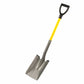 Square Point Closed Back Shovel Industrial Grade with 27" Fiberglass Handle alt 0