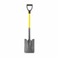 Square Point Closed Back Shovel Industrial Grade with 27" Fiberglass Handle alt 0