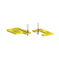 51504-K Spiral O Single Flute Plastic Cutting Down-Cut Mirror Finish CNC Router Bit 1/4"D 3/4"CH 1/4"SH 2"OL alt 0