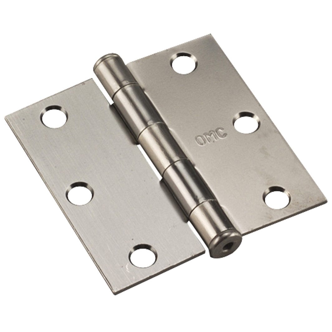 3" (76 mm) Full Mortise Butt Hinge Antique Nickel, 1 Pair alt 0