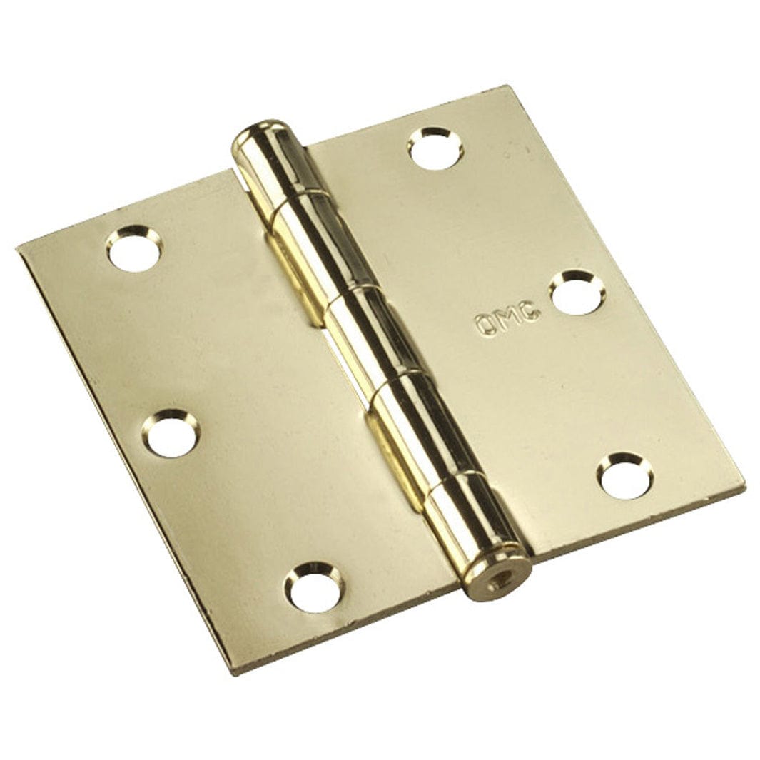 3" (76 mm) Full Mortise Butt Hinge Brass, 1 Pair alt 0