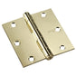 3" (76 mm) Full Mortise Butt Hinge Brass, 1 Pair alt 0