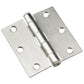 3" (76 mm) Full Mortise Butt Hinge Brushed Nickel, 1 Pair alt 0