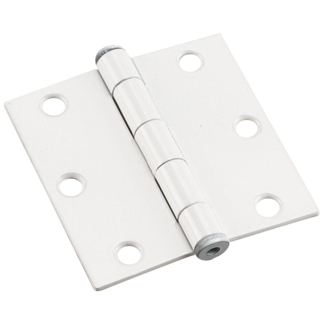 3" (76 mm) Full Mortise Butt Hinge White, 1 Pair alt 0