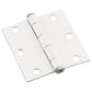 3" (76 mm) Full Mortise Butt Hinge White, 1 Pair alt 0