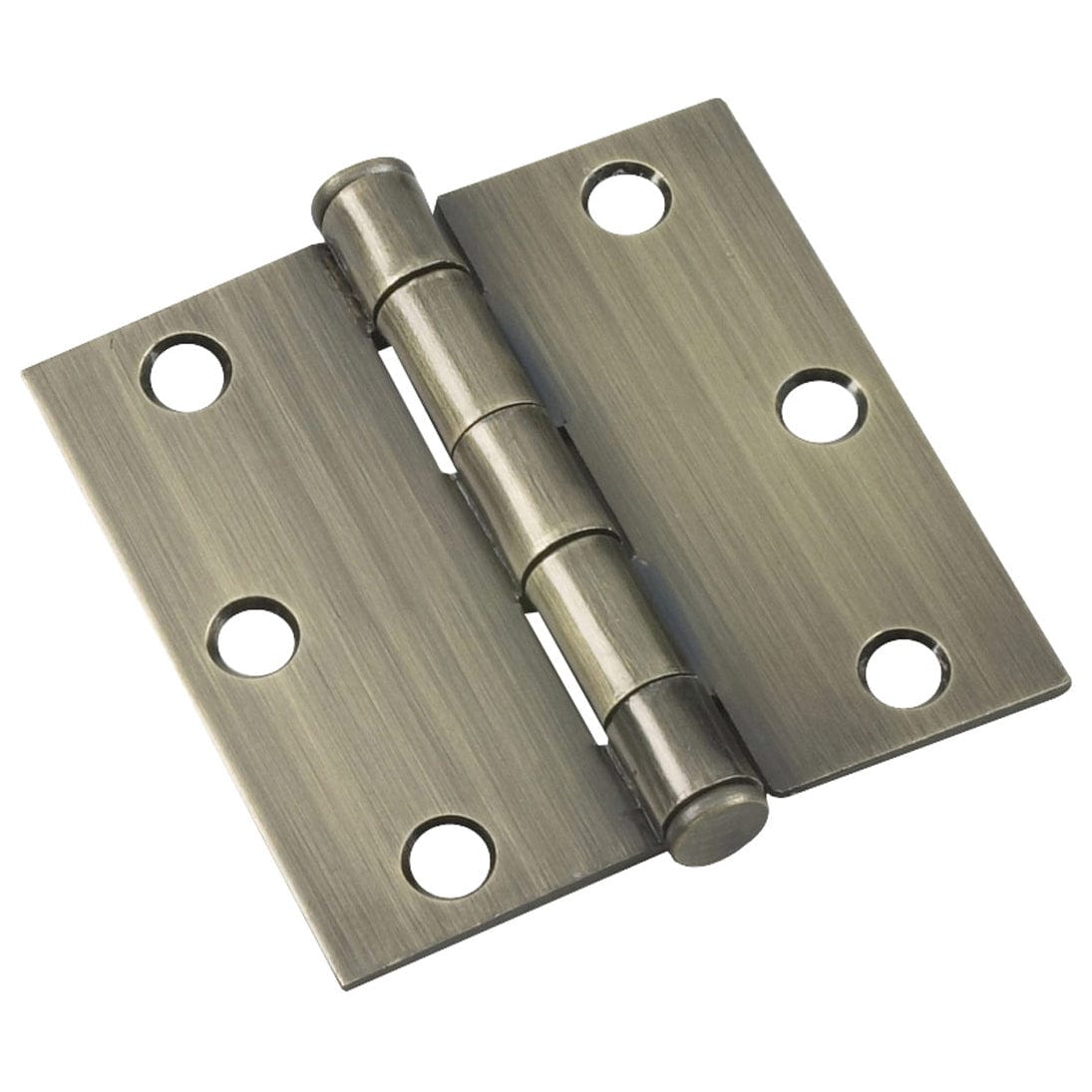 3-1/2" (89 mm) Full Mortise Butt Hinge Antique Brass, 1 Pair alt 0
