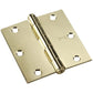 3-1/2" (89 mm) Full Mortise Butt Hinge Brass, 1 Pair alt 0
