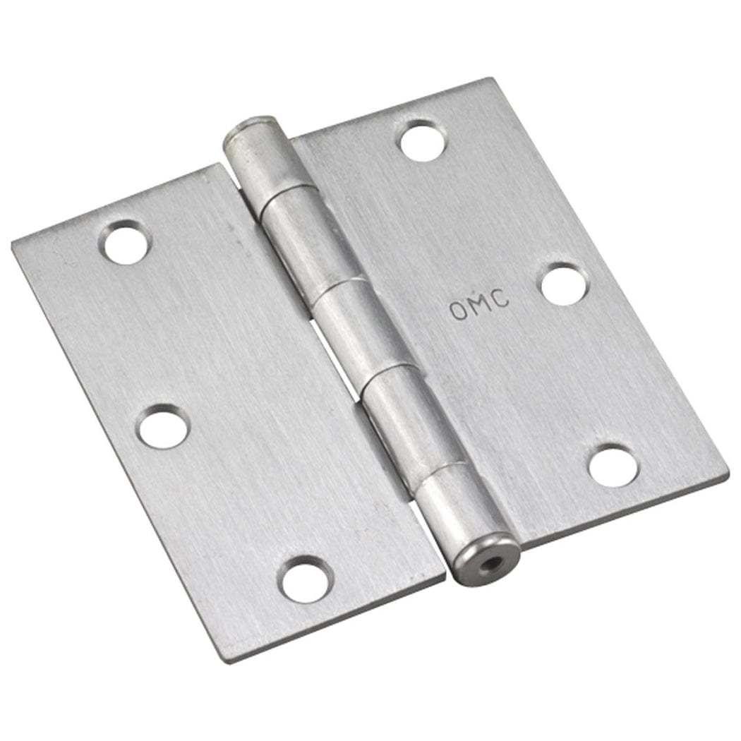 3-1/2" (89 mm) Full Mortise Butt Hinge Brushed Chrome, 1 Pai alt 0