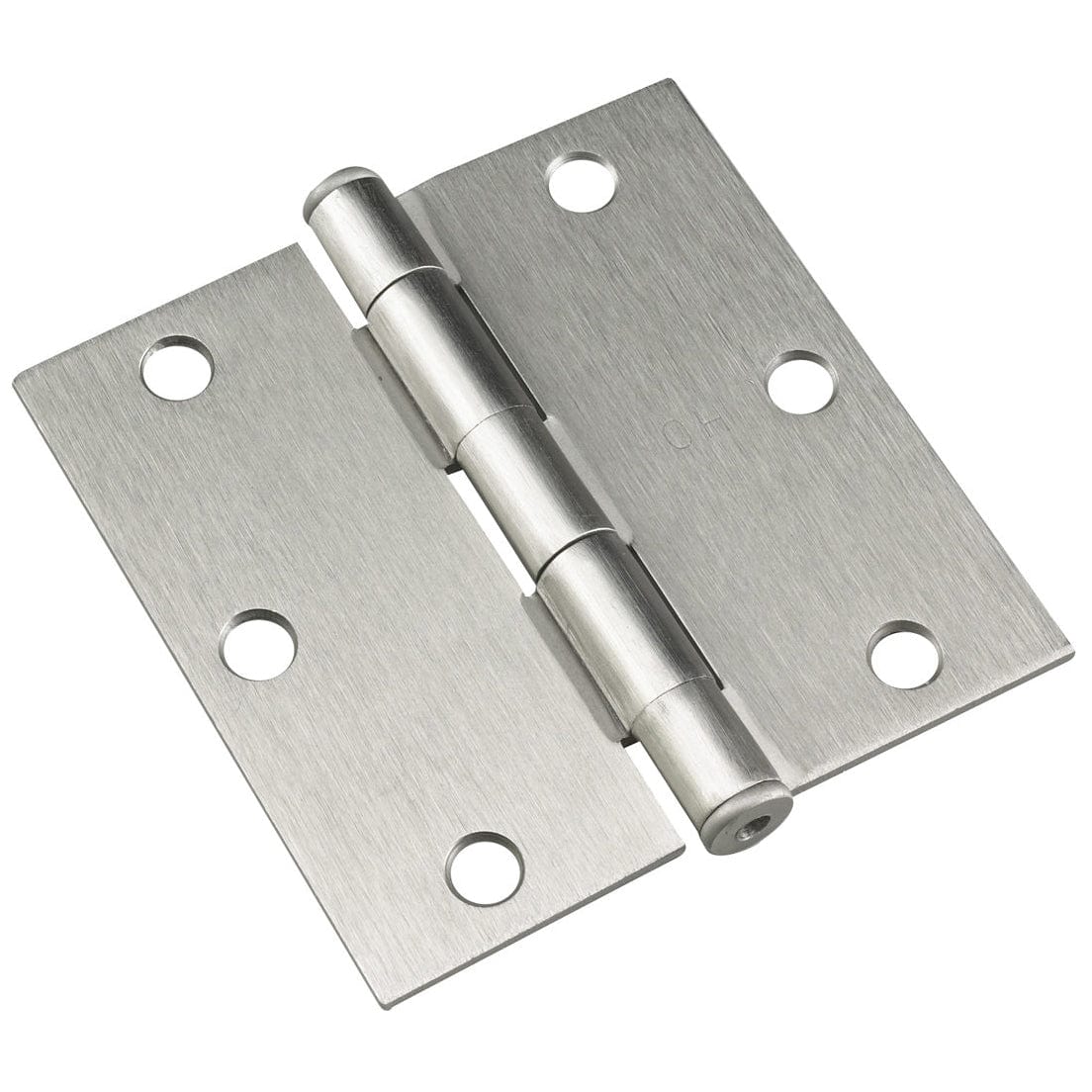 3-1/2" (89 mm) Full Mortise Butt Hinge Brushed Nickel, 1 Pai alt 0