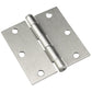 3-1/2" (89 mm) Full Mortise Butt Hinge Brushed Nickel, 1 Pai alt 0