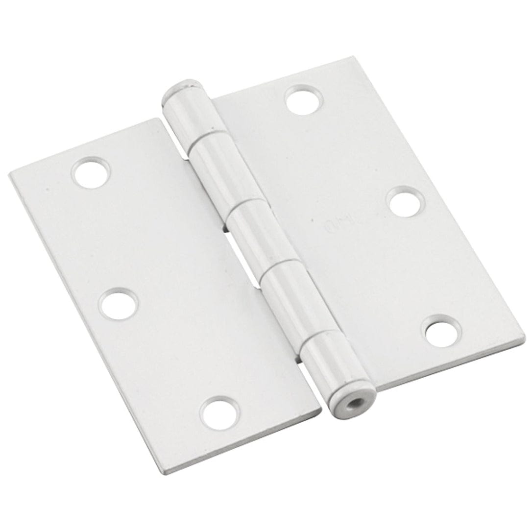 3-1/2" (89 mm) Full Mortise Butt Hinge White, 1 Pair alt 0