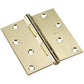 4" (102 mm) Full Mortise Butt Hinge Brass, 1 Pair alt 0