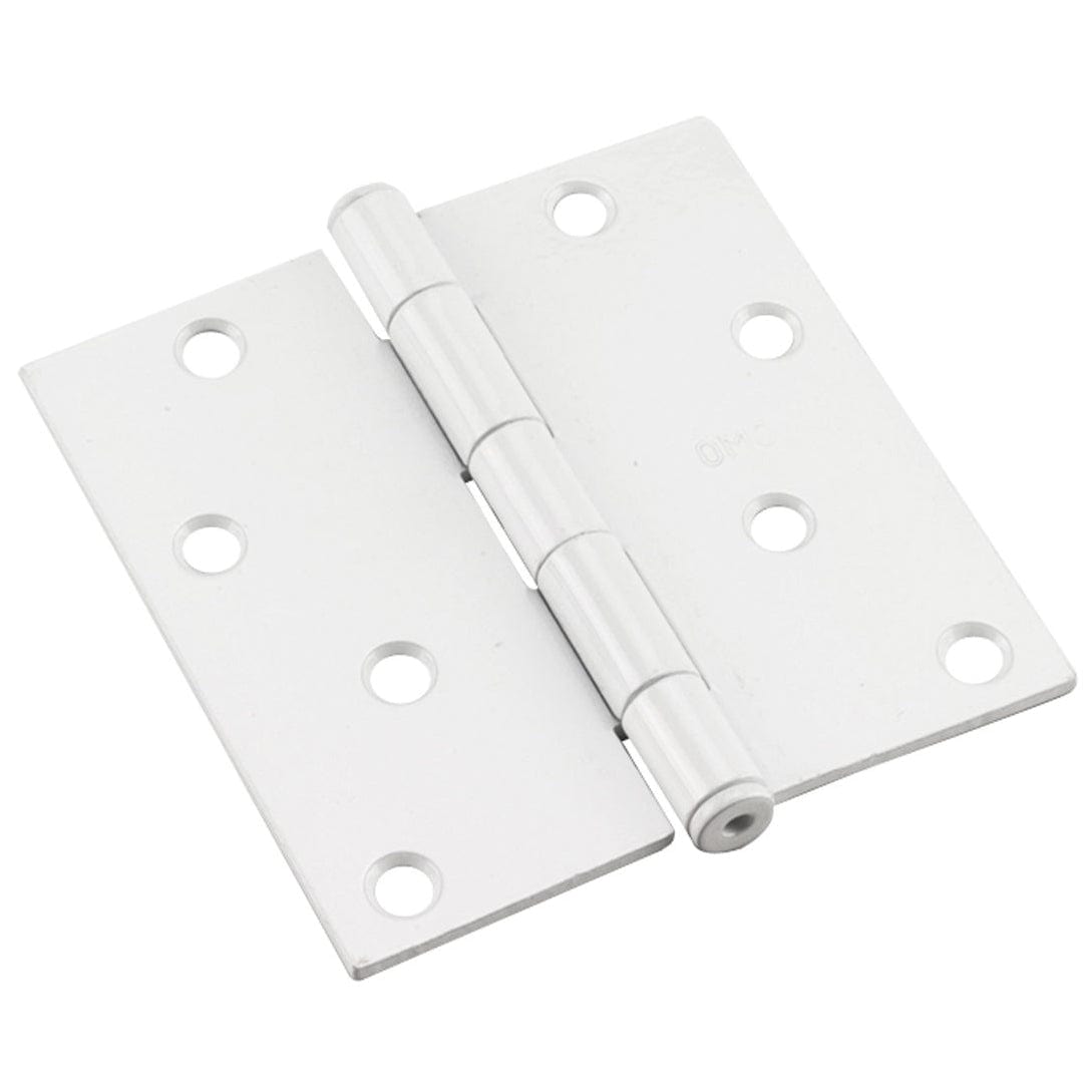 4" (102 mm) Full Mortise Butt Hinge White, 1 Pair alt 0