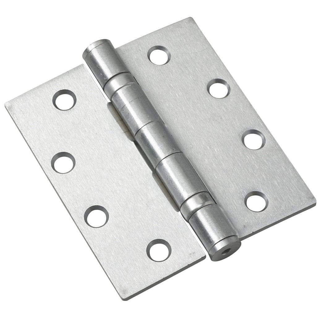 4" (102 mm) Full Mortise Ball Bearing Butt Hinge Brushed Chr alt 0