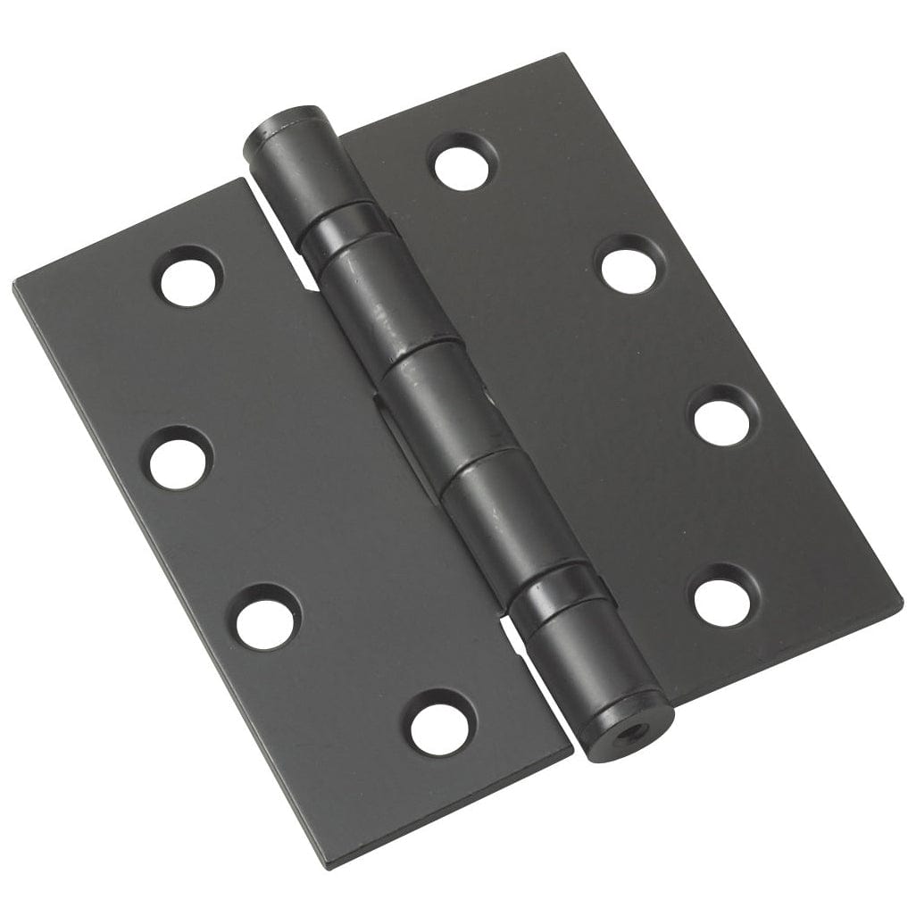 4-1/2" (114 mm) Full Mortise Ball Bearing Butt Hinge Black, 3 Pack alt 0