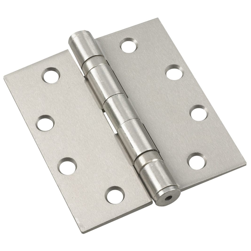 4-1/2" (114 mm) Full Mortise Ball Bearing Butt Hinge Brushed alt 0