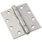 4-1/2" (114 mm) Full Mortise Ball Bearing Butt Hinge Brushed alt 0