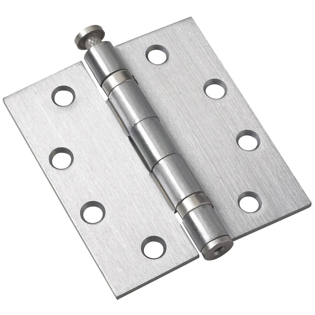 4" (102 mm) Full Mortise Ball Bearing Butt Hinge with Raised alt 0