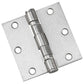 3-1/2" (89 mm) Full Mortise Ball Bearing Butt Hinge Brushed, alt 0