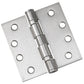 4" (102 mm) Full Mortise Ball Bearing Butt Hinge Brushed Nic alt 0