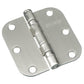 3" (76 mm) Full Mortise Ball Bearing  Butt Hinge with 5/8" R alt 0