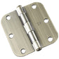 3-1/2" (89 mm) Full Mortise Butt Hinge 5/8" Radius Antique B alt 0
