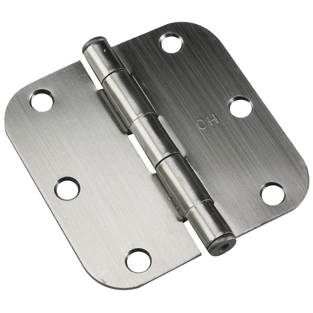 3-1/2" (89 mm) Full Mortise Butt Hinge 5/8" Radius Antique N alt 0