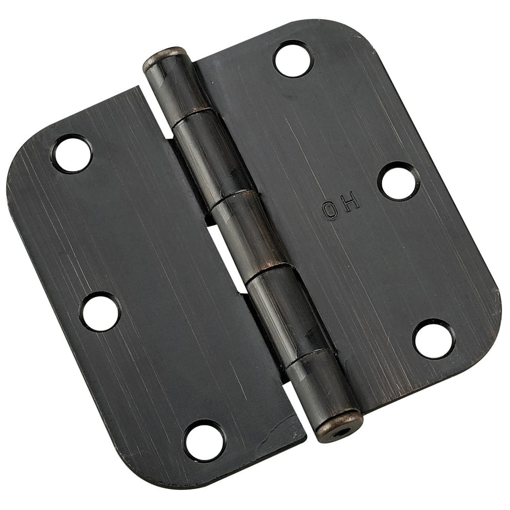 3-1/2" (89 mm) Full Mortise Butt Hinge 5/8" Radius Oil-Rubbe alt 0