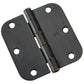 3-1/2" (89 mm) Full Mortise Butt Hinge 5/8" Radius Oil-Rubbe alt 0