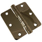 3-1/2" (89 mm) Full Mortise Ball Bearing Butt Hinge 1/4" Rad alt 0