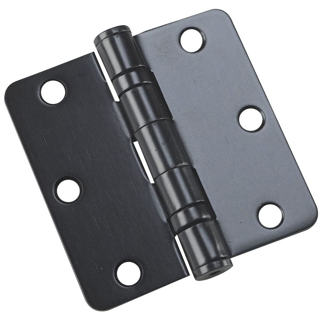 3-1/2" (89 mm) Full Mortise Ball Bearing Butt Hinge 1/4" Rad alt 0